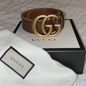 SOLD Gucci Marmont Belt- Brown